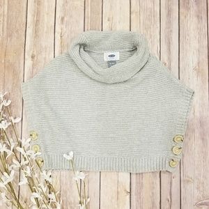 Old Navy Poncho Cowl Neck Sweater 12-18 months